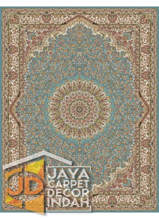 Karpet Permadani Solomon 700 Reeds Deniz Blue 3612 ukuran 120x160,160x230, 200x300, 250x350, 300x400